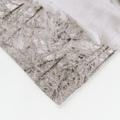 Zwart-wit monogram 4 Foto Collage Weddenschap Fleece Deken (Hoek)