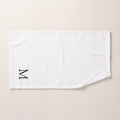 Zwart-wit monogram badhanddoekset bad handdoek (Handdoek)