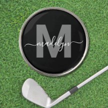 Zwart Wit Monogram Eerste Letter Naam
