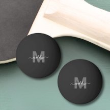 Zwart Wit Monogram Eerste Letter Naam