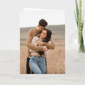 Zwart-wit monogram Elegante bruiloft (Achterkant)