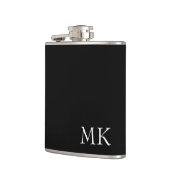 Zwart wit monogram heupfles (Links)