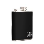 Zwart wit monogram heupfles (Rechts)