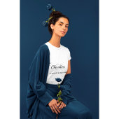 Zwart wit monogram initails naam minimalistisch t-shirt