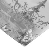 Zwart-wit monogram Marie Antoinette Korte Tafelloper (Hoek)