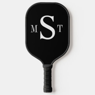 Zwart wit monogram Speciaal Pickleball Paddl Paddle