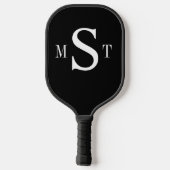 Zwart wit monogram Speciaal Pickleball Paddl Paddle (Achterkant)