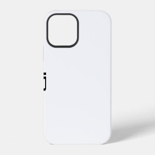 Zwart-Wit Monogram Stijlvol Modern Minimalistisch iPhone 12 Hoesje
