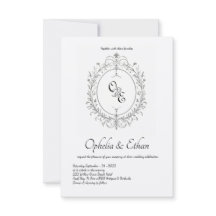 Zwart-wit Monogram Victoriaans kuif