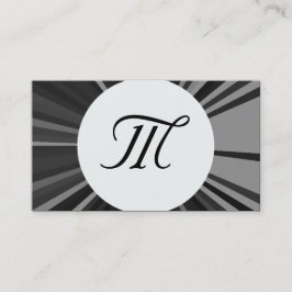 zwart-wit monogram Visitekaartjes