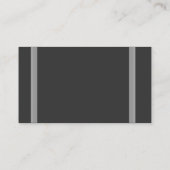  zwart-wit monogram Visitekaartjes (Achterkant)