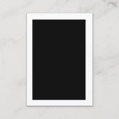  zwart-wit monogram Visitekaartjes (Achterkant)