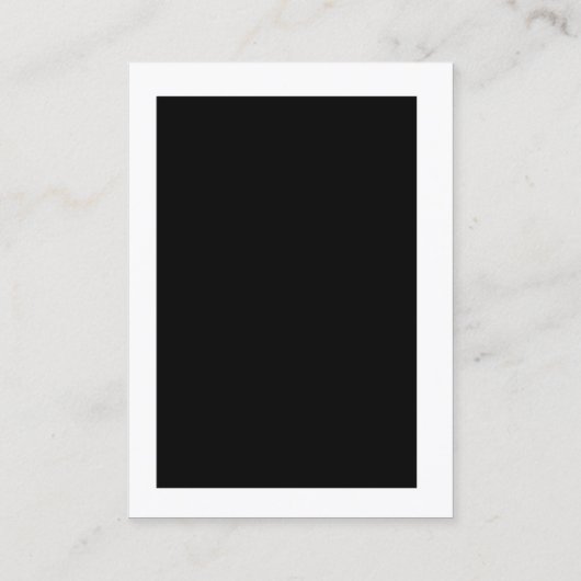  zwart-wit monogram Visitekaartjes (Achterkant)