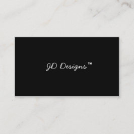 zwart-wit monogram Visitekaartjes