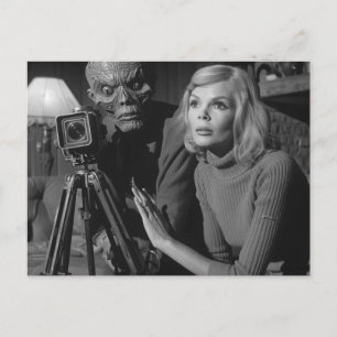 Zwart-wit  Monster Film Briefkaart