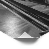 Zwart-wit  Monster Film Foto Afdruk (Hoek)