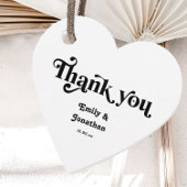 Zwart-wit Moody Bruiloft Bedankjes Labels