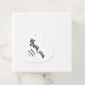 Zwart-wit Moody Bruiloft Bedankjes Labels (In situ)