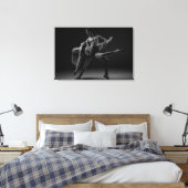 Zwart-wit Mooi Ballet Paar Wall Art Canvas Afdruk (Insitu (Slaapkamer))