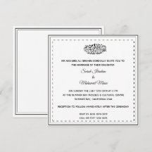 Zwart-wit moslim bruiloft