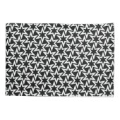 Zwart-wit motief | Geometrisch sterpatroon Kussensloop (Achterkant)