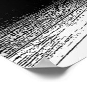 Zwart wit Motivatie Citaat Basketball Poster (Hoek)