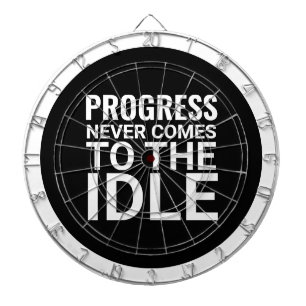 Zwart-wit Motivatie Gezegde Inspirerend Dartbord