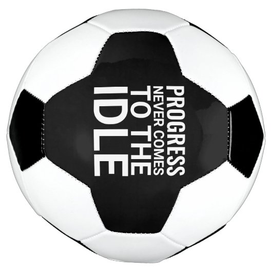 Zwart-wit Motivatie Gezegde Inspirerend Voetbal (Gedraaid)