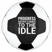 Zwart-wit Motivatie Gezegde Inspirerend Voetbal (Voorkant)