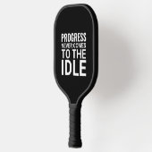 Zwart-wit Motivatie Gezegde Pickleball Paddle (Links)