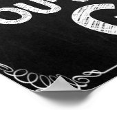 Zwart-wit Motivatie klaslokaal Poster (Hoek)