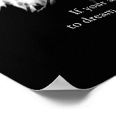 Zwart-wit Motivatie leiderschap Bald Eagle Poster (Hoek)