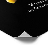 Zwart-wit Motivatie leiderschap Bald Eagle Poster (Hoek)