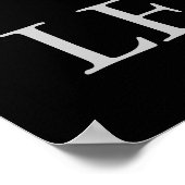 Zwart-wit Motivatie leiderschap Eagle Poster (Hoek)