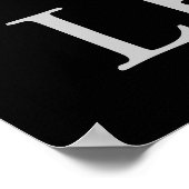 Zwart-wit Motivatie leiderschap Eagle Poster (Hoek)