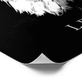 Zwart Wit Motivatie Leiderschap Eagle Poster (Hoek)