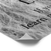 Zwart Wit Motivatie Leiderschap Leeuw Eyes Poster (Hoek)