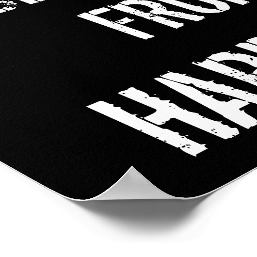 Zwart-wit Motivatie Poster (Hoek)