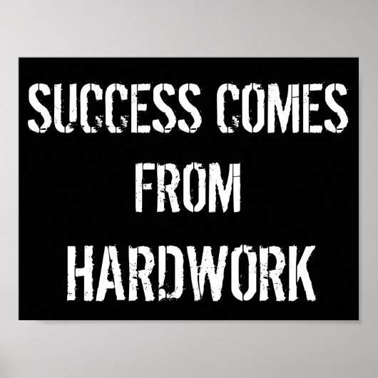 Zwart-wit Motivatie Poster (Voorkant)