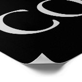 Zwart-wit Motivatie Vertrouwen Eagle Poster (Hoek)