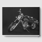 Zwart-wit Motorcycle Memorial Gastenboek (Achterkant)