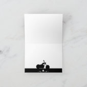 Zwart Wit Motorfiets Biker Silhouette Dank u Bedankkaart (Binnen)