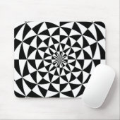 Zwart-wit - Mousepad-ontwerp Muismat (Met muis)