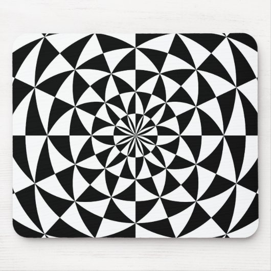 Zwart-wit - Mousepad-ontwerp Muismat (Voorkant)