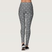 Zwart-wit mozaïek leggings (Achterkant)