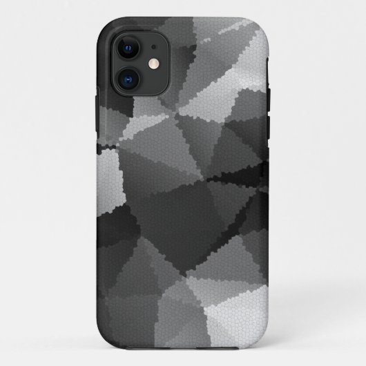 Zwart-wit mozaïekpatroon Case-Mate iPhone case (Achterkant)