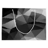 Zwart-wit mozaïekpatroon groot cadeauzakje (Achterkant)