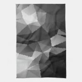 Zwart-wit mozaïekpatroon theedoek (Verticaal)