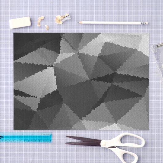 Zwart-wit mozaïekpatroon tissuepapier (Craft)