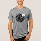 Zwart-wit Mr. Happy Tri-Blend Shirt (Voorkant)
